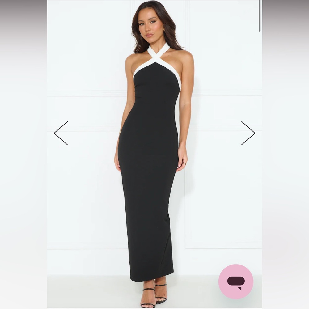 HELLO MOLLY | LOVE TALE HALTER MAXI DRESS BLACK